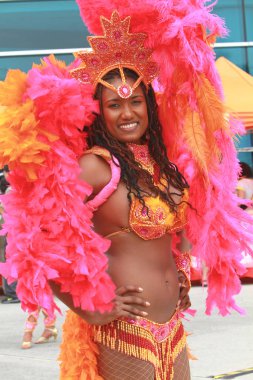 Güzel karnaval dansçı, partide 2009 
