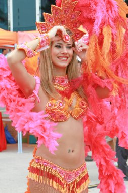 Güzel karnaval dansçı, partide 2009 