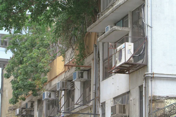 Een Tong lau oude huis bij hk 2009 — Stockfoto