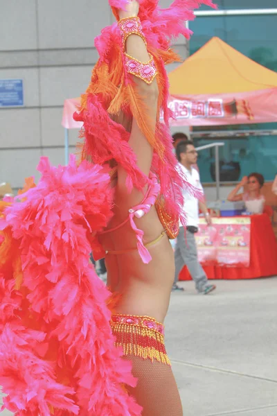 一个美丽的狂欢节舞者在党2009 — 图库照片