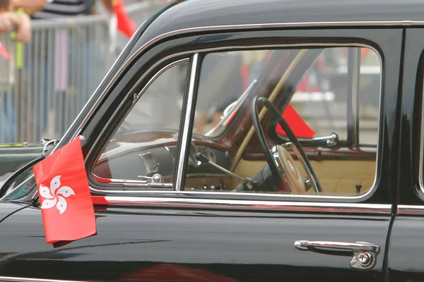 Un coche clásico en el espectáculo de la fiesta en hk — Foto de Stock