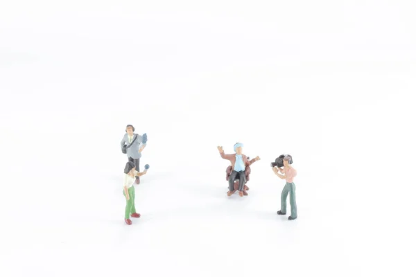 O conjunto de um marcador de filme de brinquedo Figura — Fotografia de Stock