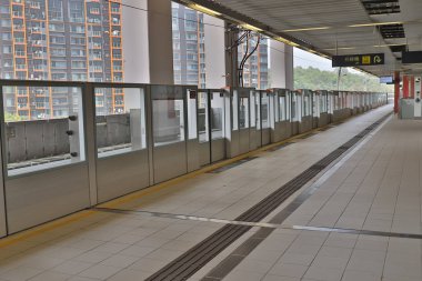 Wu Kai Sha İstasyonu. Hong Kong 24 Ağustos 2019