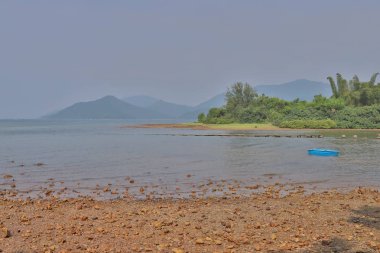 Hong Kong'daki Nai Chung Çakıl Plajı 