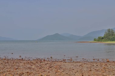 Hong Kong'daki Nai Chung Çakıl Plajı 