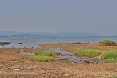 Hong Kong'daki Nai Chung Çakıl Plajı 