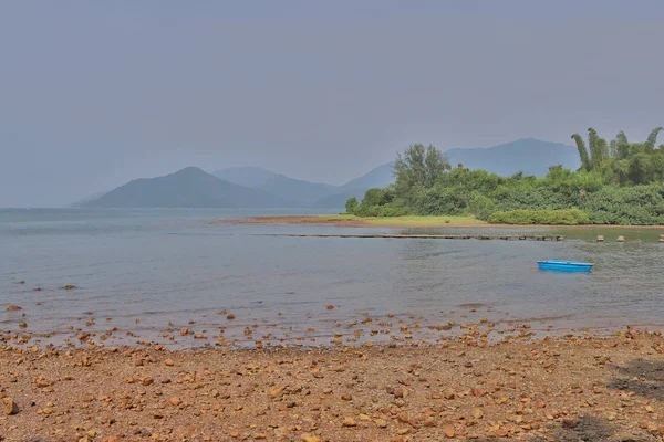 Hong Kong'daki Nai Chung Çakıl Plajı 