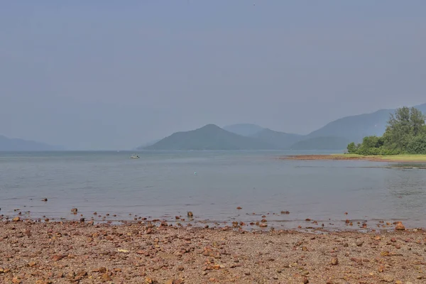 Hong Kong'daki Nai Chung Çakıl Plajı 