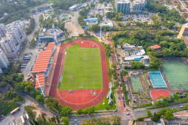 Hong Kong Sai Kung Bölgesi havadan görünümü