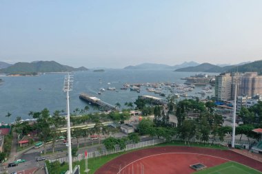 Hong Kong Sai Kung Bölgesi havadan görünümü