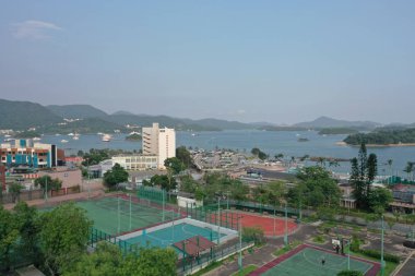 Hong Kong Sai Kung Bölgesi havadan görünümü