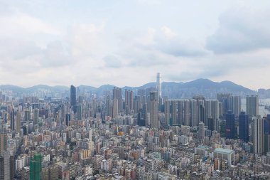 14 Eylül 2019 Garden Hill'den Sham Shui Po Bölgesi görünümü