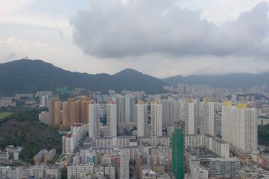 14 Eylül 2019 Garden Hill'den Sham Shui Po Bölgesi görünümü