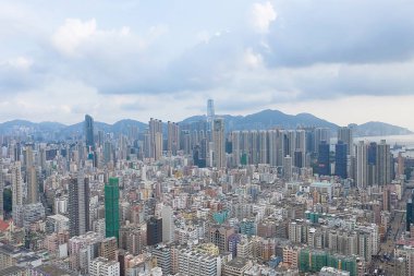 14 Eylül 2019 Garden Hill'den Sham Shui Po Bölgesi görünümü