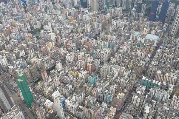 Sham Shui po District widok z Garden Hill, Hong Kong — Zdjęcie stockowe