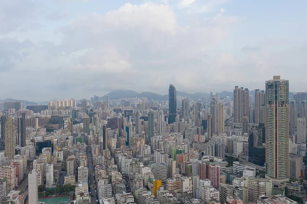 2019年9月14日 深水埔区鸟瞰图。香港 — 图库照片
