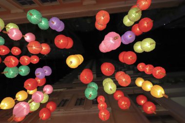 Hong Kong'da. Lee Tung Avenue wan chai'de, 23 Eylül 2019