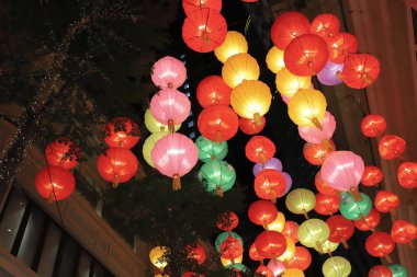 Hong Kong'da. Lee Tung Avenue wan chai'de, 23 Eylül 2019