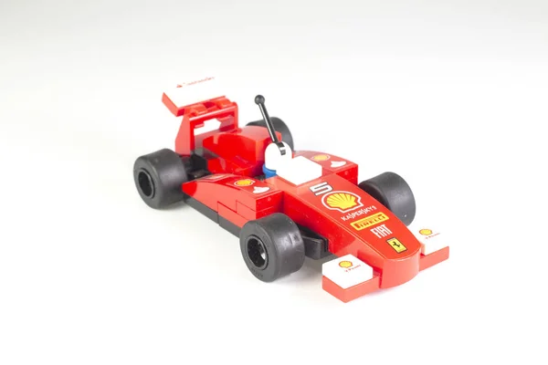 F1 Лего. Lego F1 доска дисплея — стоковое фото