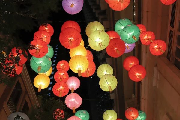 Hong Kong'da. Lee Tung Avenue wan chai'de, 23 Eylül 2019 — Stok fotoğraf