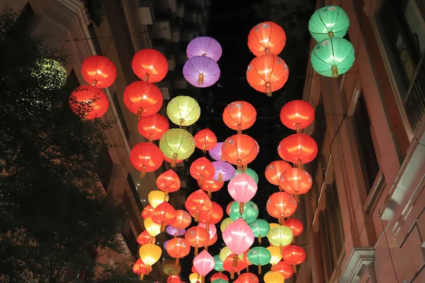 Hong Kong'da. Lee Tung Avenue wan chai'de, 23 Eylül 2019 — Stok fotoğraf