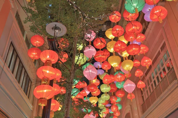 Hong Kong'da. Lee Tung Avenue wan chai'de, 23 Eylül 2019 — Stok fotoğraf