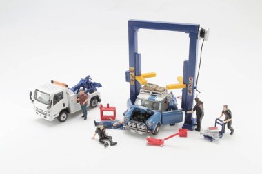 şekil ile model Araba asansör bir Ölçek küçük