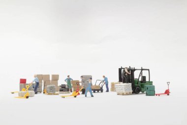 mini Figür İşçisi, İnşaat Ve Lojistik Kavramı