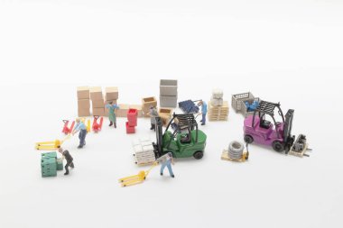 mini Figür İşçisi, İnşaat Ve Lojistik Kavramı