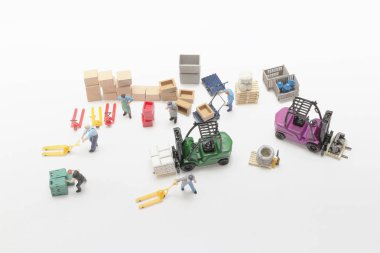 mini Figür İşçisi, İnşaat Ve Lojistik Kavramı