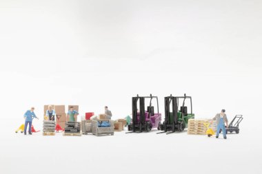 mini Figür İşçisi, İnşaat Ve Lojistik Kavramı