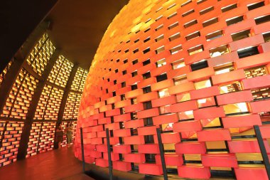 20 Eylül 2019 Hong K Orta Sonbahar Festivali'nde turuncu fener