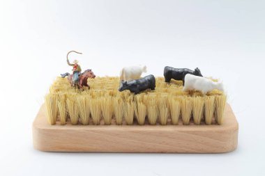 vahşi batı şerif işaretleri şapka veya at nalı bir mini rakam 