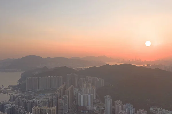 Hang Hau semtinde gün batımı, hk 21 Eylül 2019 — Stok fotoğraf