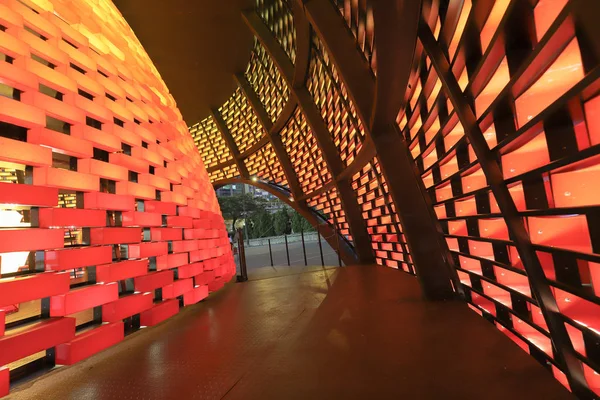 20 Sept 2019 linterna naranja en el Festival de Otoño Medio en Hong K — Foto de Stock