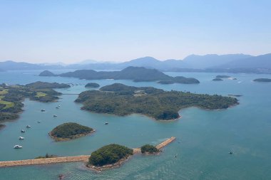 Kau Sai Chau Kamu Golf Sahası üst görünümü
