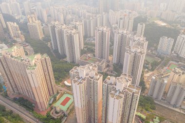 Sau Mau Ping'de barınma. hong kong 29 eylül 2019