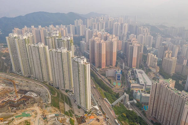 Bostäder på Sau Mau ping. Hongkong 29 sept 2019 — Stockfoto