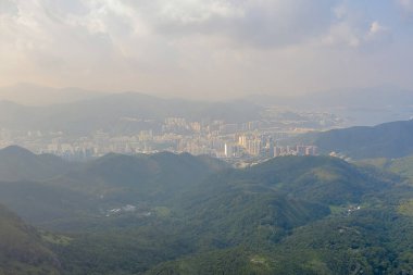 Shatin, Shung Mun nehri üzerinde hava güzel.