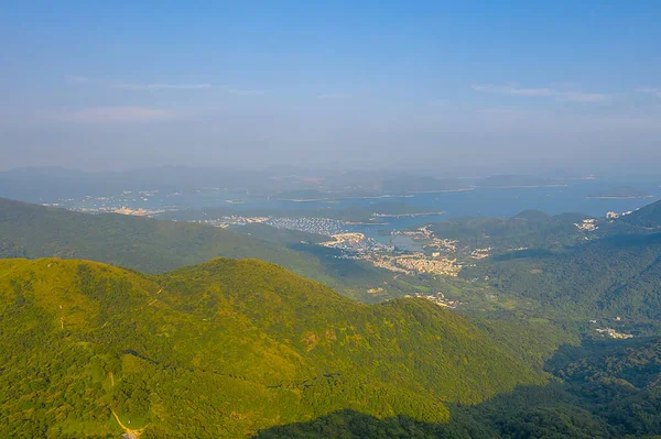 Kowloon piek uitzicht op Ho Chung Valley, hk — Stockfoto