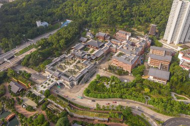 7 Ekim 2019 Hk 'deki Chi Lin Nunnery' nin yükselişi.