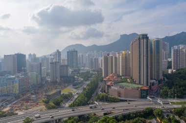 7 Ekim 2019 Hong Kong 'daki Wong Tai sin bölgesi. 