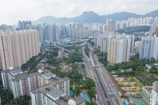 7 Oct 2019 the area of Kwun tong district at hong kong — Stock Photo, Image