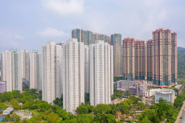 13 Ekim 2019, Tseung Kwan O, Hong Kong Hang Hau bölgesi. 