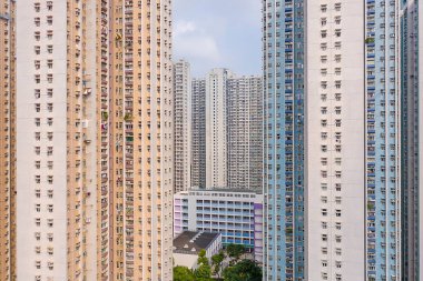 13 Ekim 2019, Tseung Kwan O, Hong Kong Hang Hau bölgesi. 