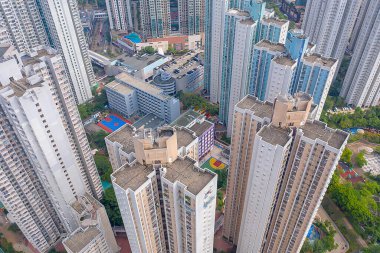 13 Ekim 2019 Hang Hau bölgesi, Tseung Kwan O, Hong Kong 