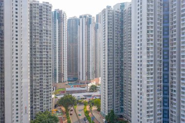 13 Ekim 2019, Tseung Kwan O, Hong Kong Hang Hau bölgesi. 