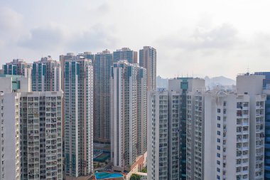 13 Ekim 2019, Tseung Kwan O, Hong Kong Hang Hau bölgesi. 