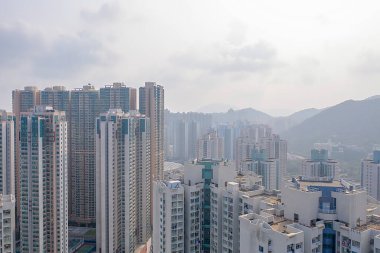 13 Ekim 2019, Tseung Kwan O, Hong Kong Hang Hau bölgesi. 
