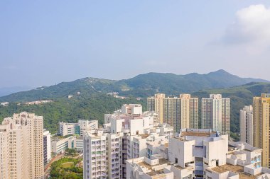13 Ekim 2019, Tseung Kwan O, Hong Kong Hang Hau bölgesi. 